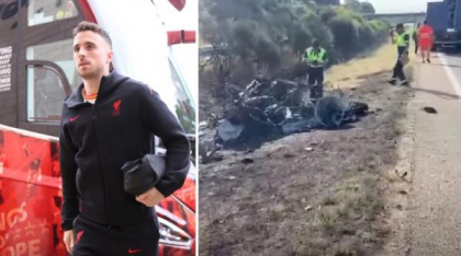 Imagini de la locul accidentului în care a murit Diogo Jota. Jucătorul de la Liverpool şi fratele lui au ars în Lamborghini