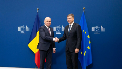 Premierul Bolojan, după întâlnirea cu comisarul european pentru Economie: „Vom continua să lucrăm la reforme”