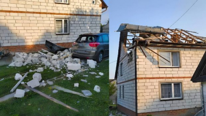 Nu o dronă rusească, ci racheta unui F-16 al armatei a distrus acoperișul unei case din Polonia. Președintele ia la rost guvernul