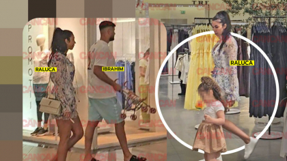 Raluca Pastramă și fostul soț joacă dublu rol în războiul pentru copil. În instanță, cu ghearele scoase, la mall par o familie fericită!