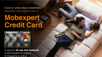 Mobexpert anunță parteneriatul financiar cu UniCredit pentru cardul co-branded Mobexpert Credit Card