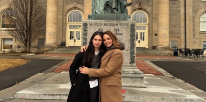 Violeta, fiica Andreei Marin, a susținut examenul de Bacalaureat Internațional. „Tocmai a ieșit din ultima probă”