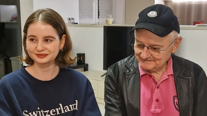 Irina Columbeanu și-a vizitat tatăl la azil. „S-au îmbrățișat, au plâns de bucurie. Irinuca este totul pentru el”