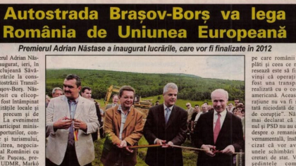 Autostrada Transilvania, lansată în 2004 cu Vivaldi și elicoptere: 21 de ani mai târziu - tot un șantier