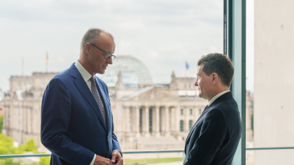 Nicuşor Dan în Germania. S-a discutat despre arme şi Ucraina