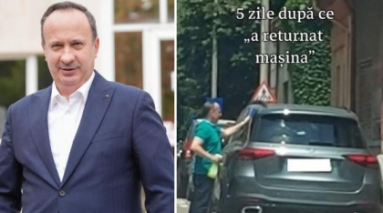 Imagini cu Adrian Câciu, filmat când pleacă în vacanţă cu maşina de 100.000 de euro la care a spus că a renunţat