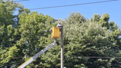 Tragedie în Timiș. Un electrician a murit în timp ce făcea reparații la liniile de curent avariate de furtuna care a măturat județul