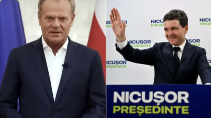 Duelul Nicuşor Dan-George Simion se mută în Polonia. Preşedintele ales al României merge în Varşovia pentru a-l susţine pe candidatul pro-european