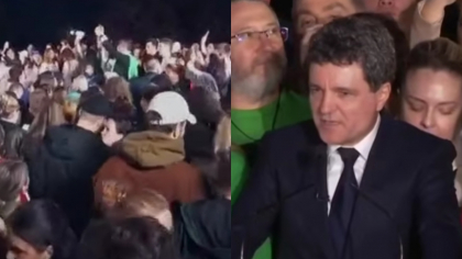 Susținătorii lui Nicușor Dan au ieșit să sărbătorească victoria candidatului independent. Festivalul democrației în Parcul Cișmigiu