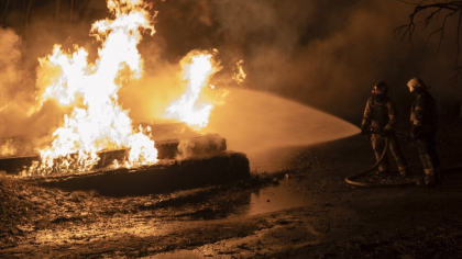 Incendiu la o staţie de cale ferată din regiunea Cernăuţi, în urma unui atac cu drone interceptat de armata ucraineană
