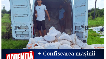 40.000 lei amendă pentru moloz aruncat
