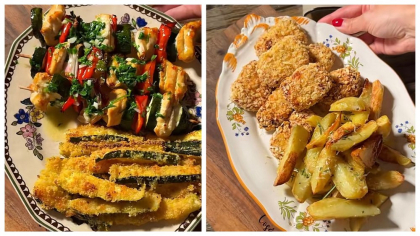 Patru rețete simple și gustoase, perfecte pentru cină. Cum preparăm nuggets de casă, frigărui de pui, cartofi cu rozmarin și dovlecei crocanți. VIDEO
