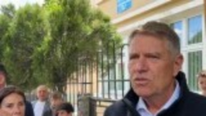 Klaus Iohannis, declarație la ieșirea din secția de vot. „După primul tur, deja am pierdut câteva miliarde de euro”