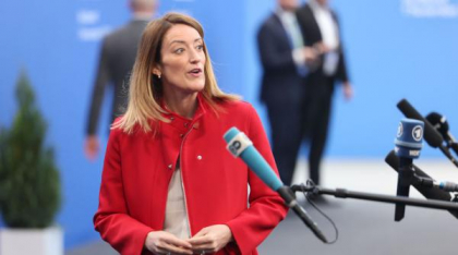 Preşedinta Parlamentului European, Roberta Metsola, a primit Premiul Timişoara pentru Valori Europene