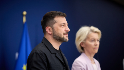 Zelenski îi mulțumește lui von der Leyen pentru „simpatie și solidaritate”