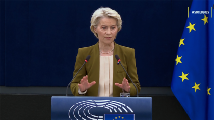 Ursula von der Leyen susține că „ambițiile Rusiei nu se limitează la Ucraina” și avertizează că UE „îşi va apăra fiecare centimetru al teritoriului său”