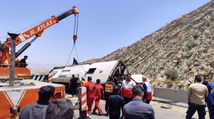 21 de morţi şi 34 de răniţi în urma unui accident de autobuz în Iran