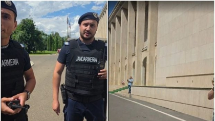 Diana Șoșoacă s-a certat cu jandarmii în curtea Palatului Victoria când a venit să discute cu Ilie Bolojan: „Mă arestezi? Nu ți-e rușine?”