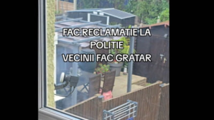 Cum s-a răzbunat o româncă pe vecinii care au reclamat-o la Poliție când făcea grătar. „Aruncă o găleată de apă!” VIDEO