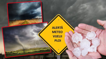 Cod PORTOCALIU de furtuni, în mai multe județe. Meteorologii anunță vijelii și grindină