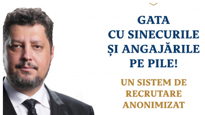 Claudiu Târziu propune angajare în sistem anonimizat. Metoda inedită de a scăpa de sinecuri şi pilele de partid