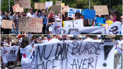 Noi proteste la Ministerul Educației legate de tăierea burselor elevilor și studenților. Cum explică oficialii decizia