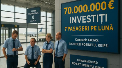 70 de milioane de euro investiți în modernizarea Aeroportului Tulcea pentru 7 călători pe lună. FACIAS a sesizat Parchetul European
