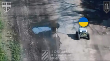 Moment istoric. Soldați ruși s-au predat în fața unor roboți ai Ucrainei