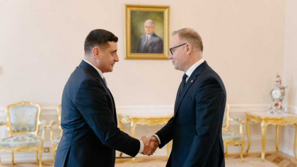 George Simion, primit la Palatul Prezidențial din Varșovia
