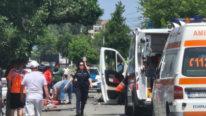 Accident grav pe E 574, la ieșire din Balș. Un copil de 12 ani este resuscitat