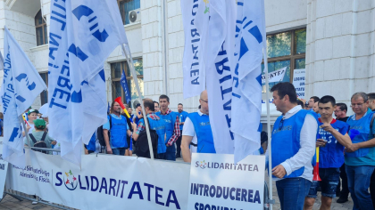 Protest al angajaților din Finanțe: Sindicaliștii denunță măsurile de austeritate ale Guvernului Bolojan