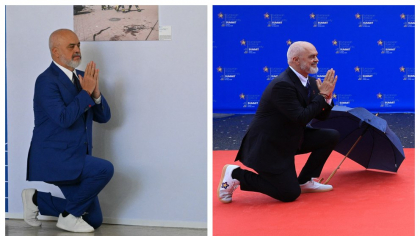 De ce îngenunchează premierul Albaniei în fața Giorgiei Meloni, la fiecare întâlnire publică