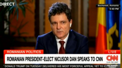 Nicușor Dan, interviu live la CNN: „Nu a existat sprijin de la Donald Trump pentru Simion. Doar el a susținut asta”