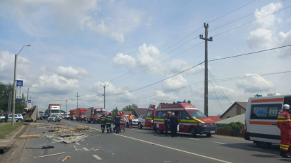 Accident grav la Iași cu peste este 20 de persoane implicate. S-a activat Planul Roșu de Intervenție