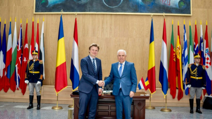 Întâlnirea ministrului Angel Tîlvăr cu omologul olandez, Ruben Brekelmans