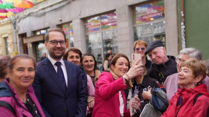 Roberta Metsola s-a plimbat cu Dominic Fritz prin Timișoara. Ce i-a povestit primarul președintei Parlamentului European
