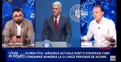 Florin Cîțu: „România se împrumută mai scump decât țări cu rating de junk. Agențiile de rating nu mai au nicio credibilitate!”