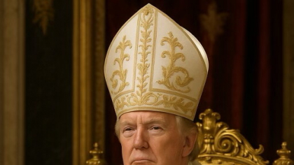 Donald Trump a apărut costumat în papă pe reţelele de socializare ale Casei Albe