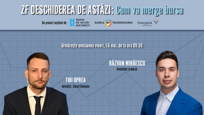 ZF DESCHIDEREA DE ASTĂZI. Cum va merge bursa. Urmăriţi o discuţie vineri, 16 mai 2025, ora 09.30 cu Răzvan Mihăescu, investitor la bursă