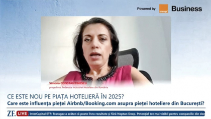 ZF LIVE: Cum merge piaţa hotelieră în acest an? Simona Constantinescu, preşedintele Federaţiei Industriei Hoteliere din România: Nu avem o promovare sustenabilă a destinaţiilor din România şi lipsesc datele statistice relevante pentru a construi politici publice corecte
