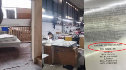 Muncă pe 2,75 euro/oră, chirie într-o fabrică ilegală, în Italia. Muncitorii chinezi produceau haine „Made in Romania”