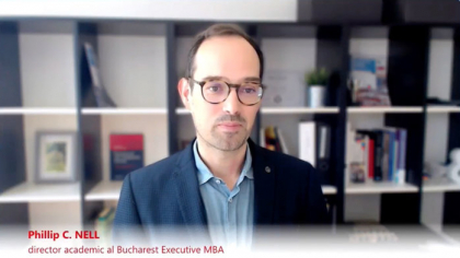 ZF Live. Phillip Nell, directorul academic al programului WU Executive MBA Bucharest: Există din nou un interes crescut pentru studiile de tip Executive MBA, este o tendinţă la nivel global
