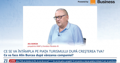Alin Burcea, preşedintele ANAT şi fondator, Paralela 45: Dacă statul tot nu face nimic pentru turism, propun să desfiinţăm Ministerul Turismului!
