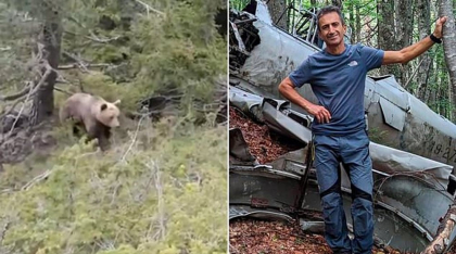 Momentul în care un bărbat cade în prăpastie după ce a fost atacat de urs. Victima și-a filmat ultimele clipe de viață
