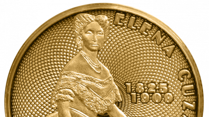 Banca Naţională lansează pe 21 iulie în circuitul numismatic o monedă din aur cu tema 200 de ani de la naşterea Elenei Cuza, la un preţ de vânzare de 5.300 lei
