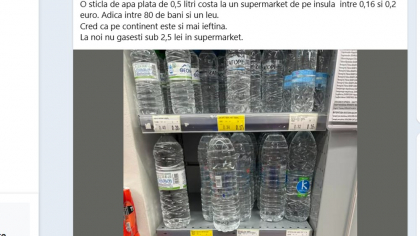 Turiști români, uimiți de prețul apei în supermarketurile din Grecia: „La noi e pe prăduială”