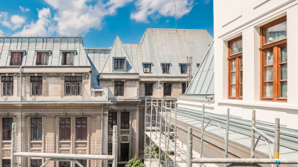 Construcții Erbașu continuă lucrările la Universitatea din București: „Restaurăm elementele originale și pregătim spațiul pentru noile cerințe ale educației moderne” (FOTO)