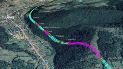 A fost emis ordinul de începere pentru contractul lotului 2A Ditrău-Grinţieş al Autostrăzii Unirii FOTO