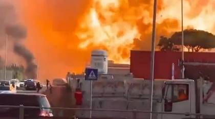 Explozie uriașă în Roma. O benzinărie a sărit în aer, zeci de răniți. VIDEO