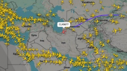 Trei zboruri misterioase în trei zile. Avioane care au decolat din China "spre Luxemburg" au dispărut de pe radar în zona Iranului